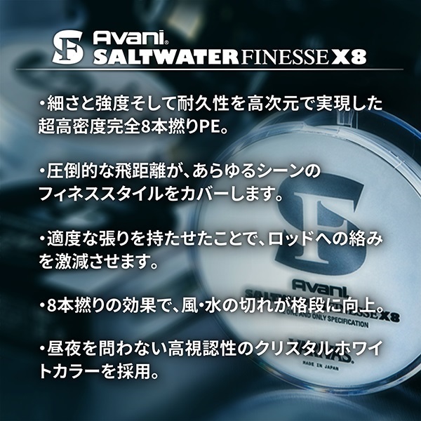 ソルトウォーターフィネスPE X8